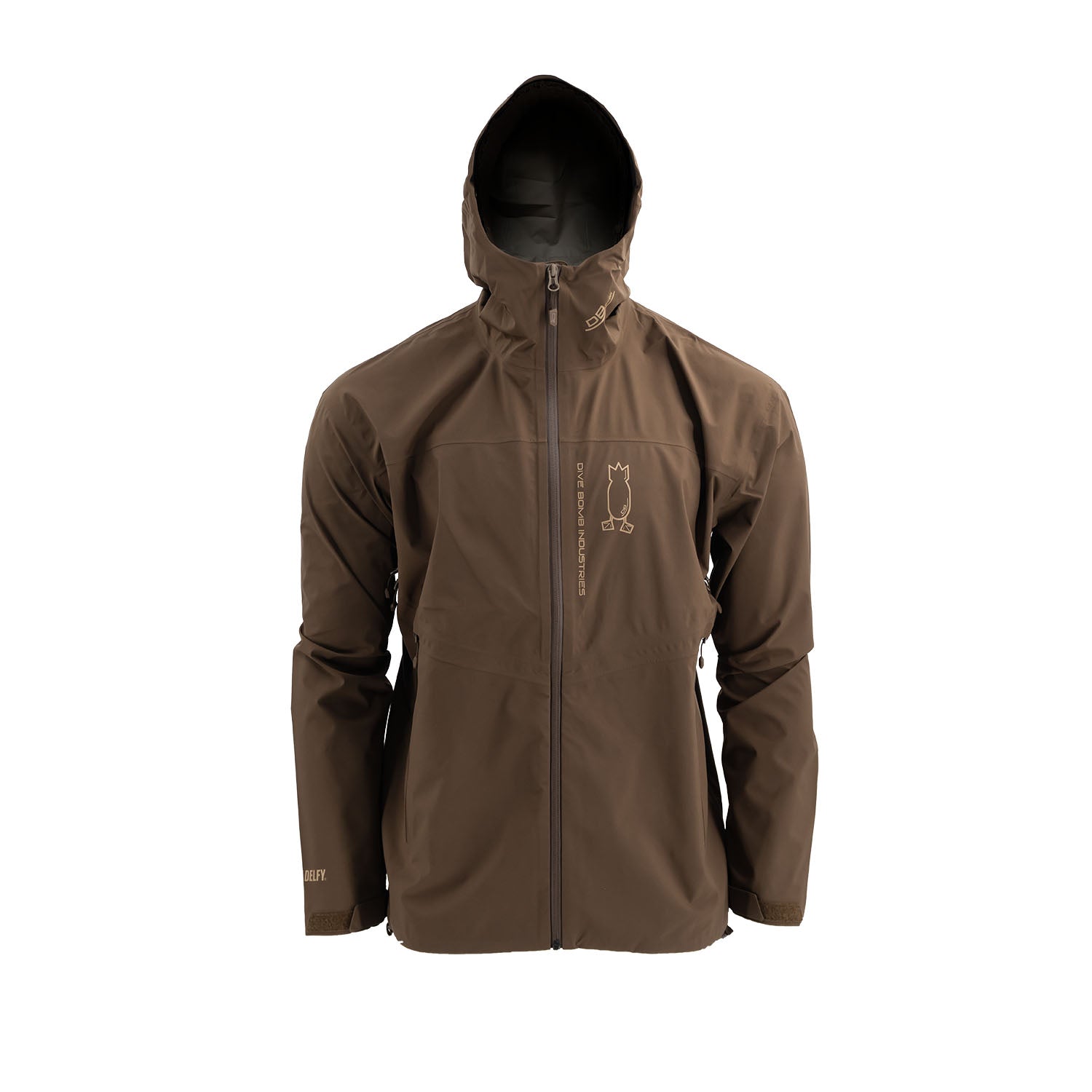 EVAP Lightweight Rain Jacket Muck Brown Small