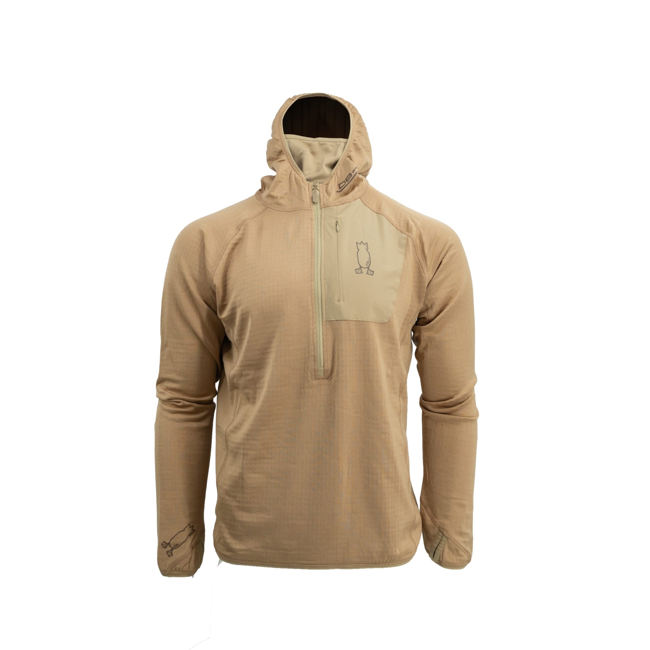 Hunting Base Layer Hoodie Hoodie Field Tan S