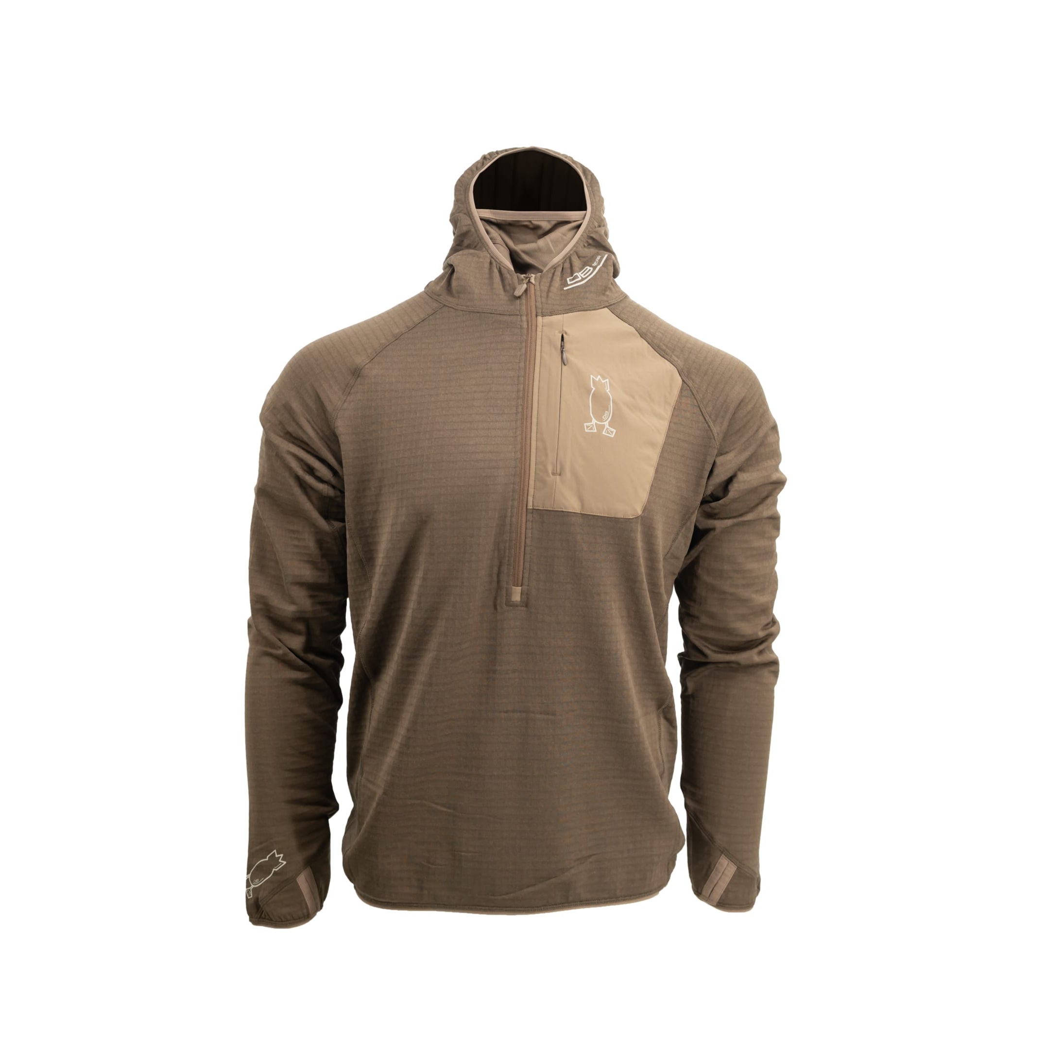 Hunting Base Layer Hoodie Hoodie Otter Brown S