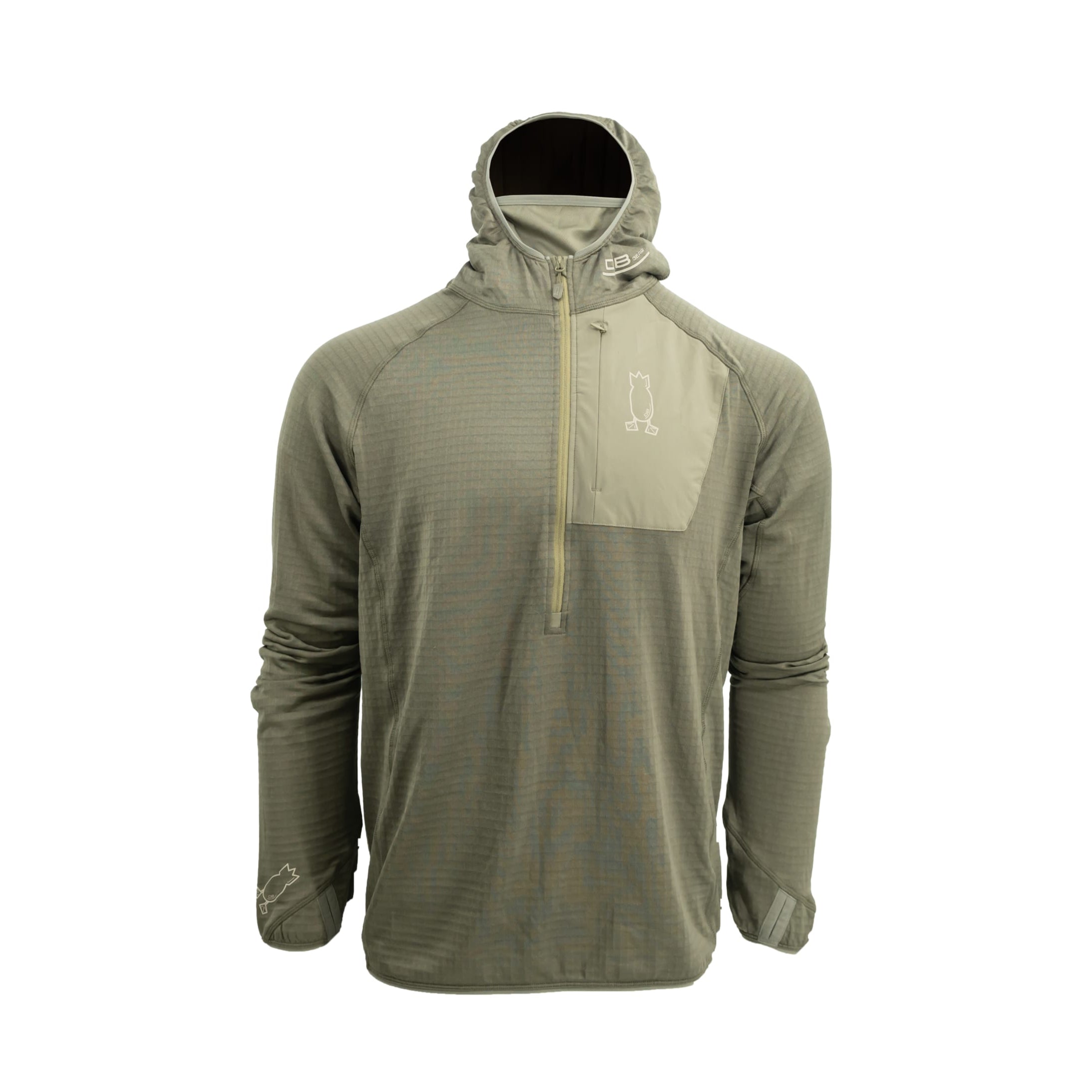 Hunting Base Layer Hoodie Hoodie Covert Green S