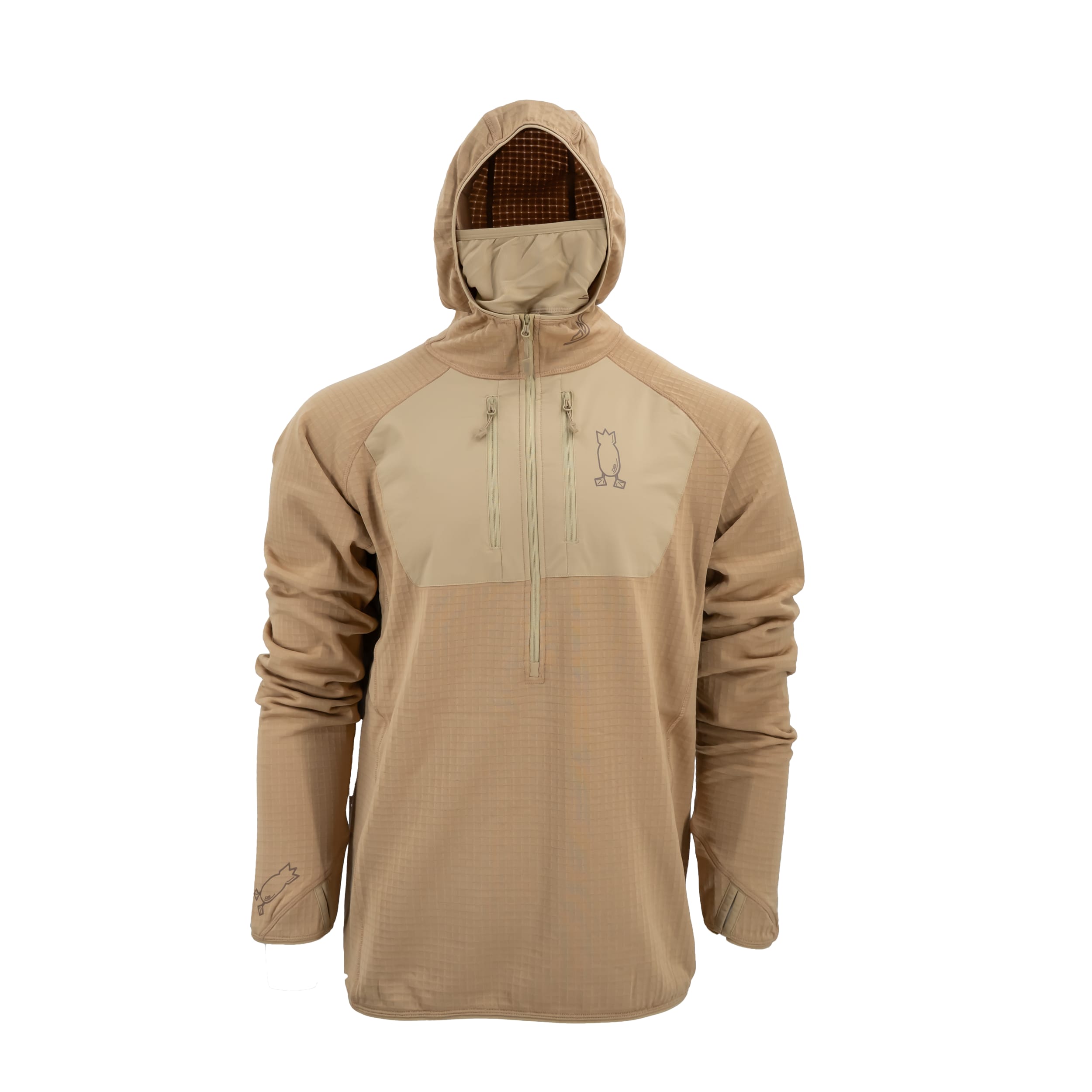 Heavyweight Hunting Base Layer Hoodie Hoodie Field Tan S