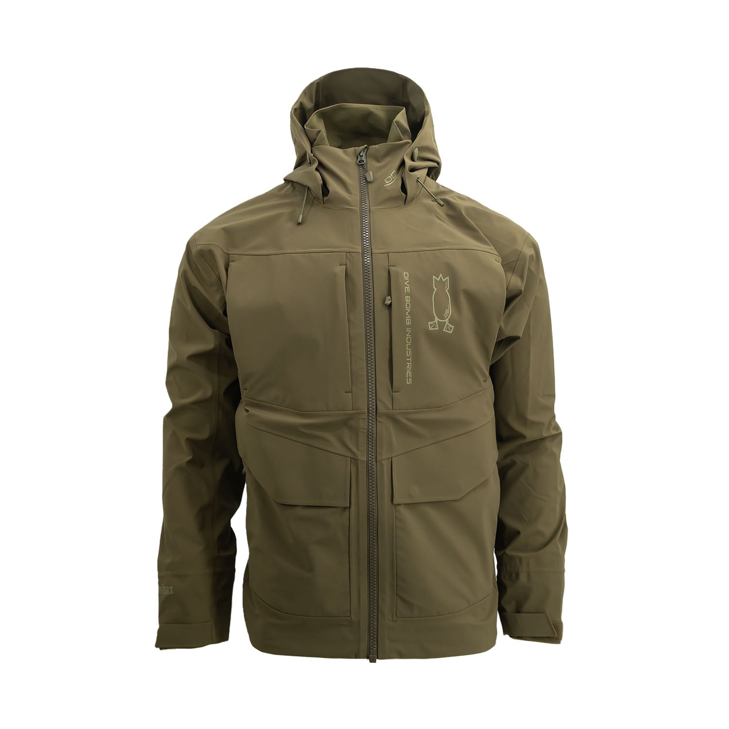 Waterproof Hunting Jacket S Deep Moss