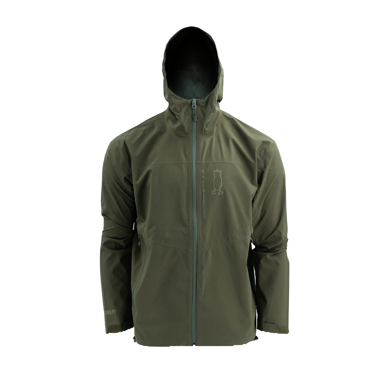 EVAP Lightweight Rain Jacket Deep Moss Small