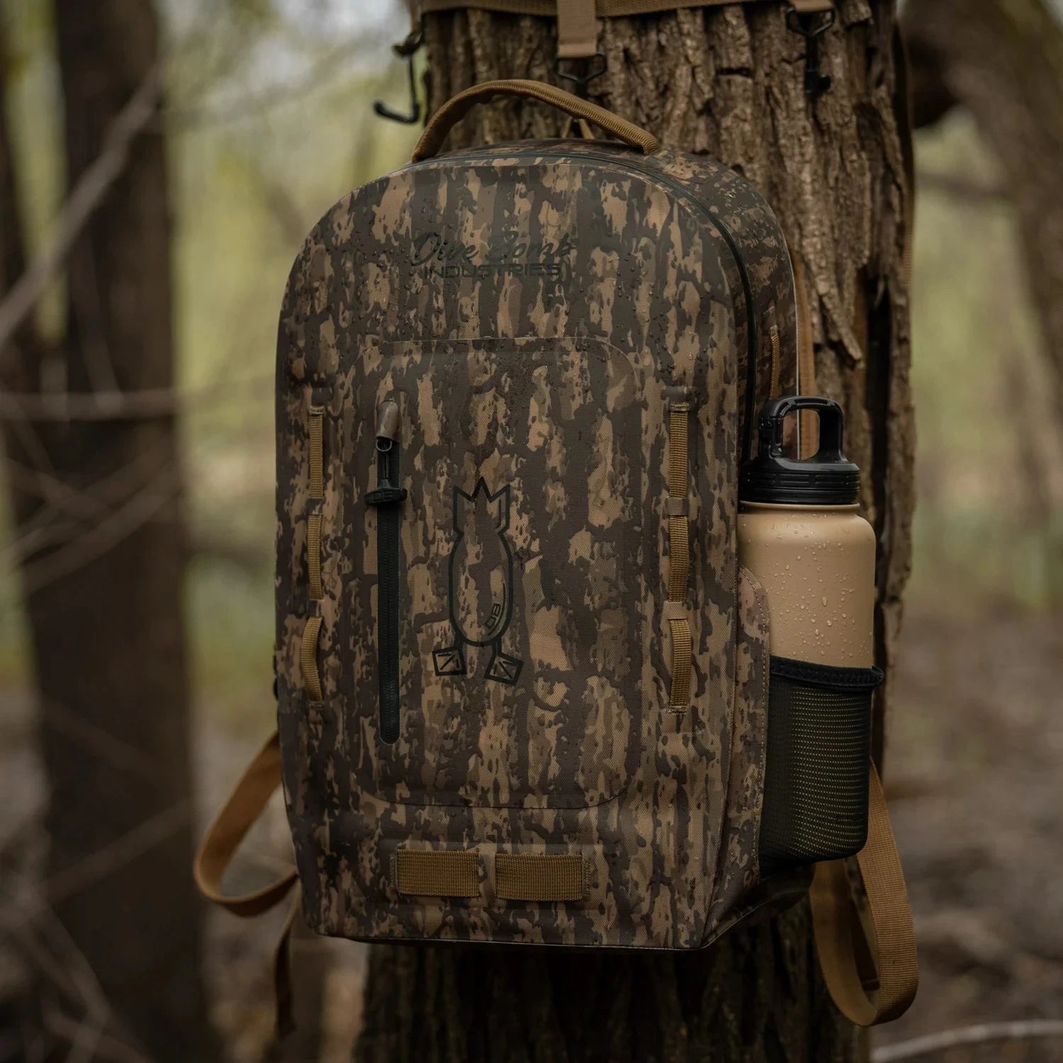 Waterproof Zip Backpack Bark