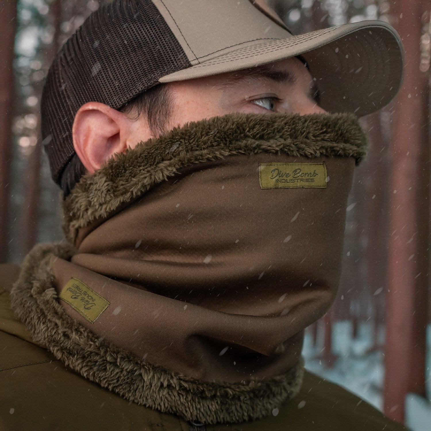 Fleece Neck Gaiter Deep Moss