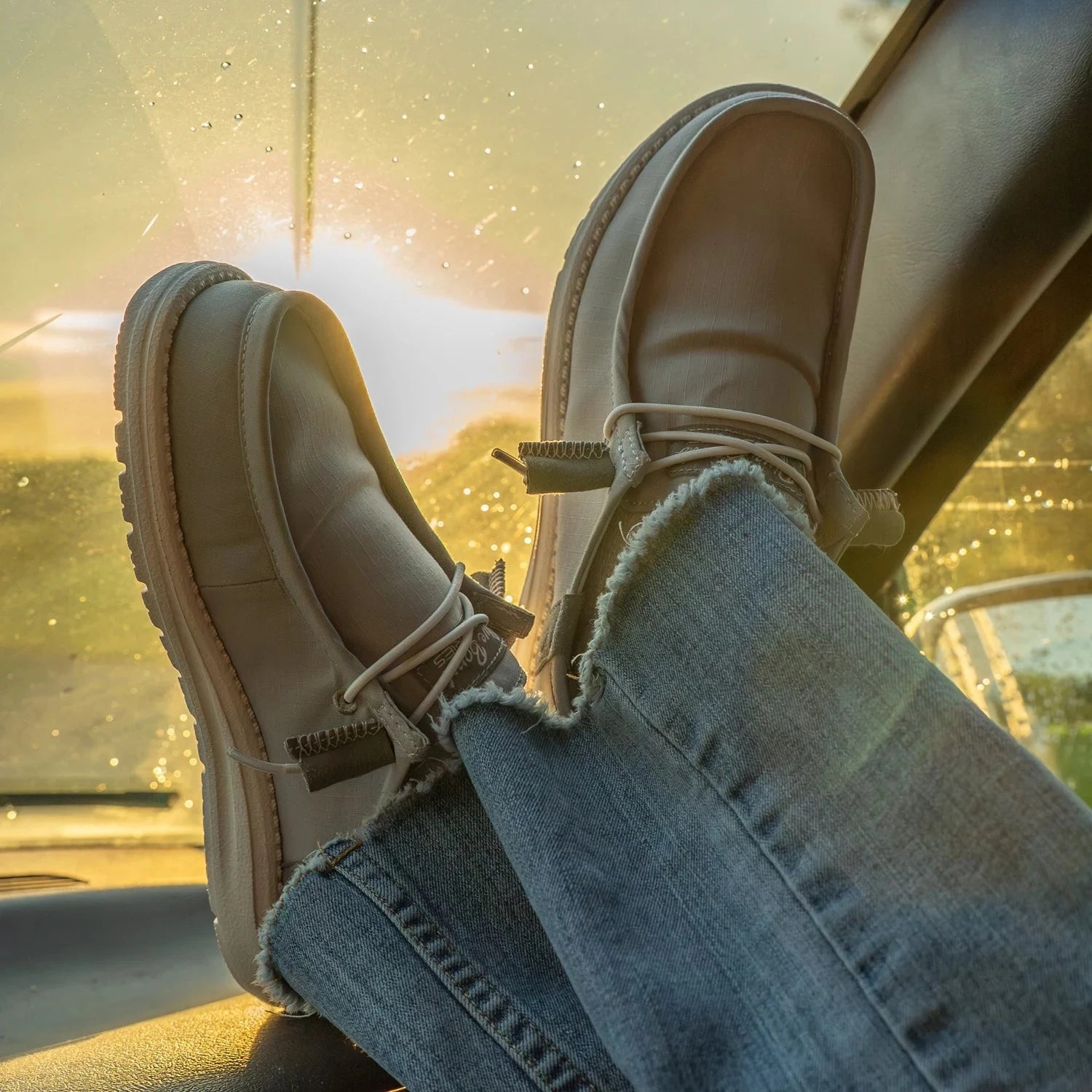 Slip-On Shoes Shoes Grey 1