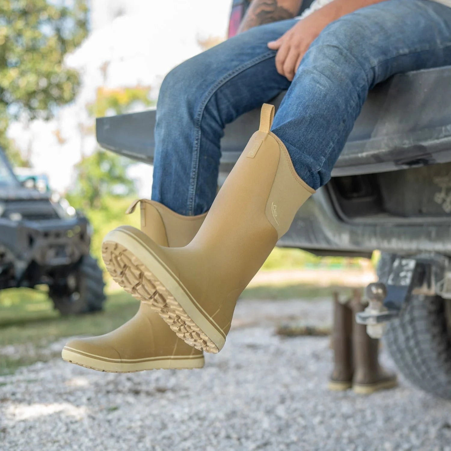 Tall Waterproof Boots Tech Field Tan 7