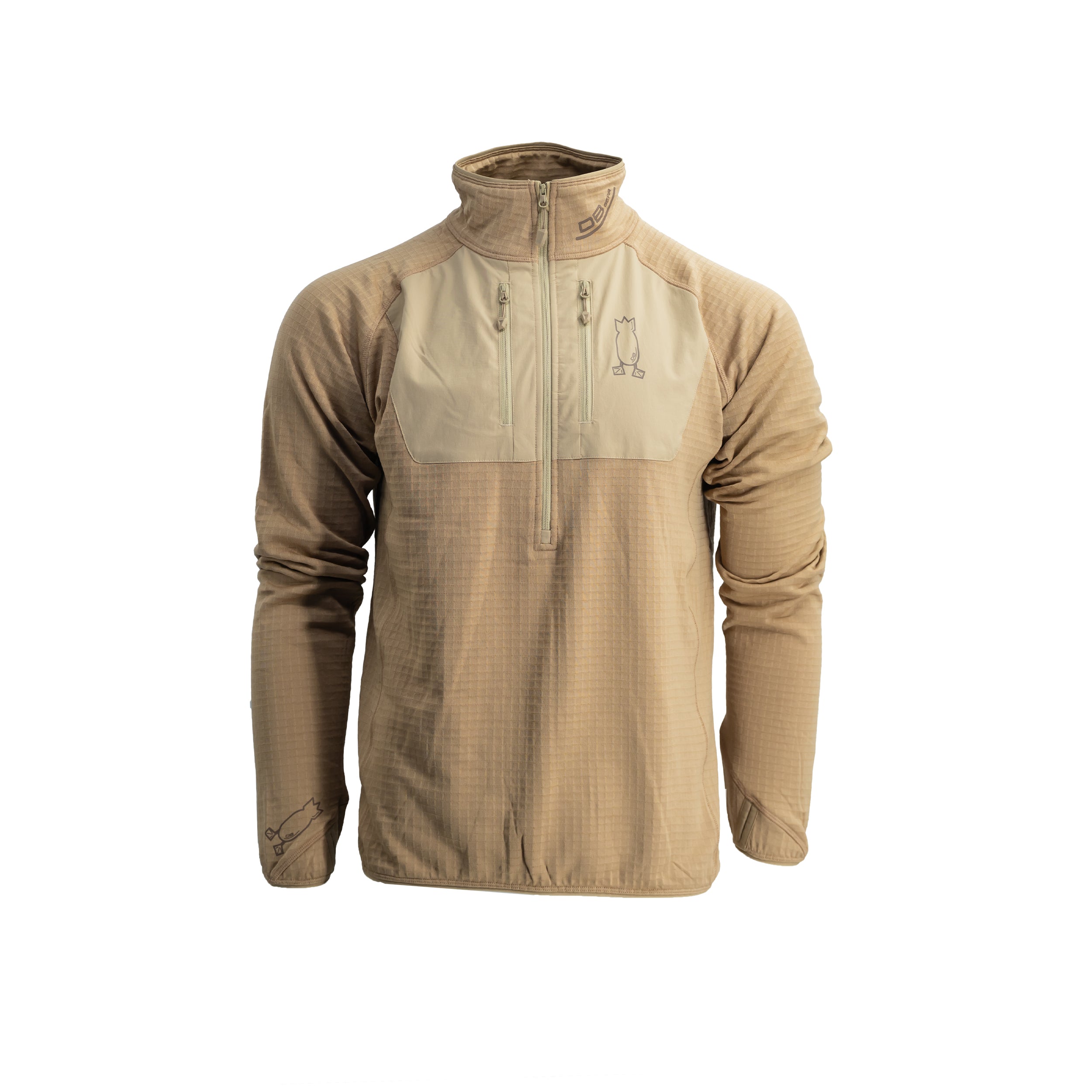 Heavyweight Hunting Base Layer Hoodie Field Tan S