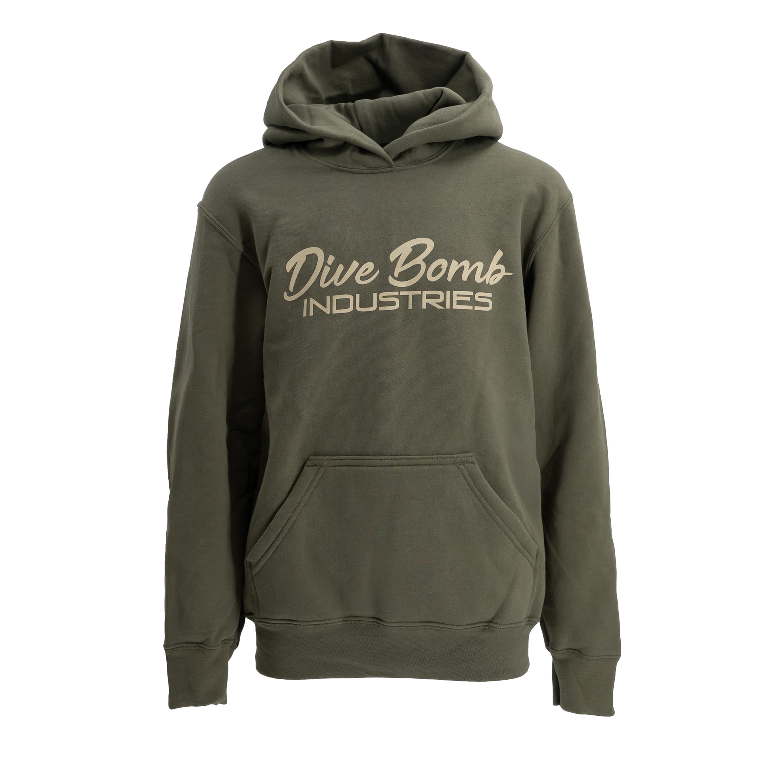 Youth Hoodie Olive Green Youth Small
