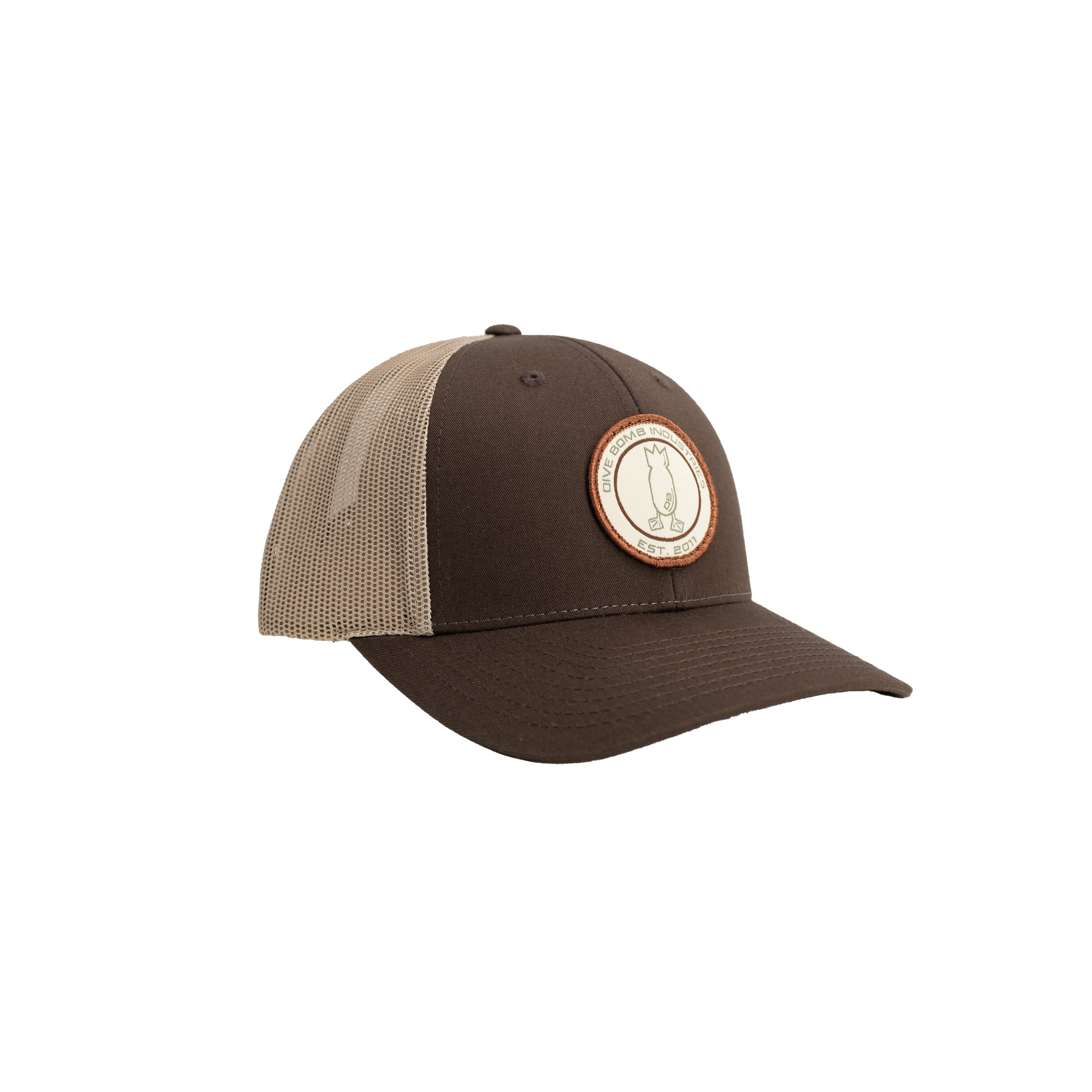 Circle Patch Small Hat Brown/Tan