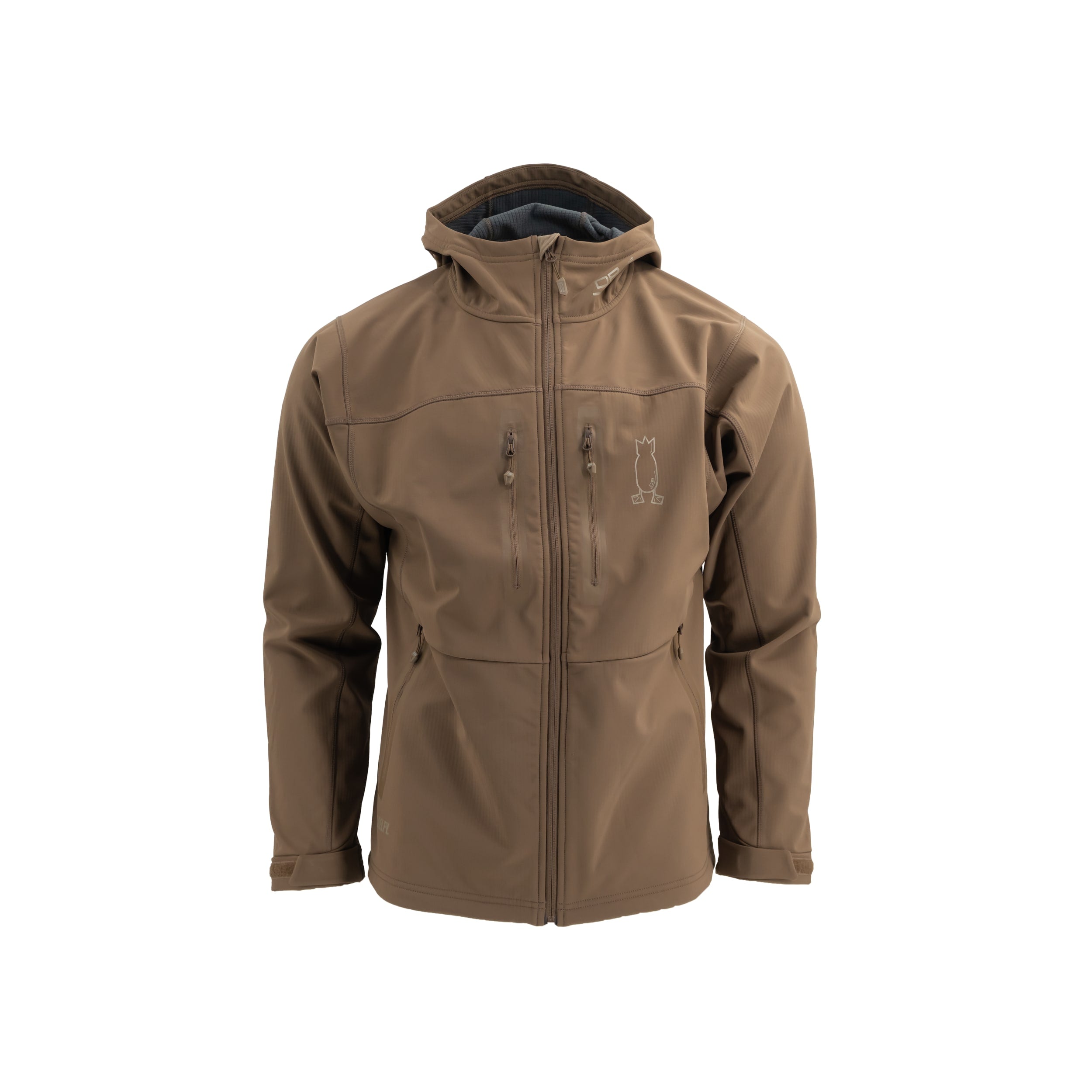Hooded Hunting Jacket Otter Brown S