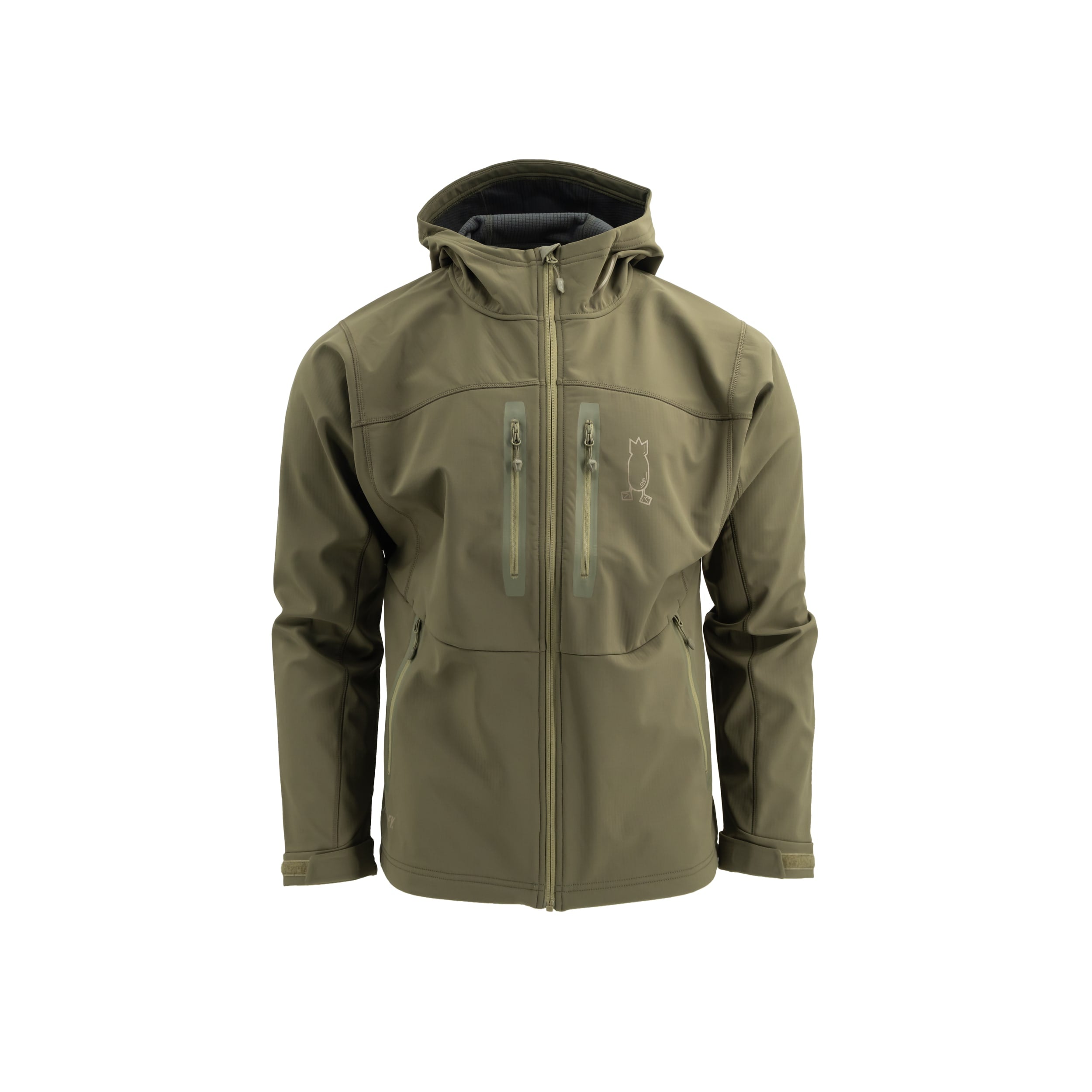 Hooded Hunting Jacket Covert Green S